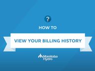 Thumbnail for video: “Use your browser to view your bill history online ”.