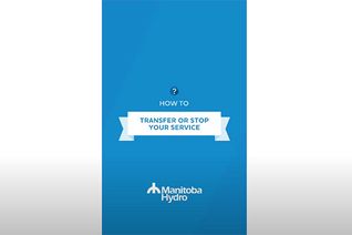 Thumbnail for video: “Use our app to transfer or stop your service”.