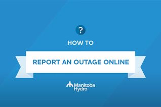 Thumbnail for video: “Use your browser to report an outage online”.