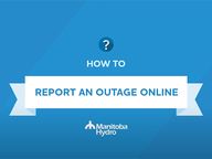 Thumbnail for video: “Use your browser to report an outage online”.