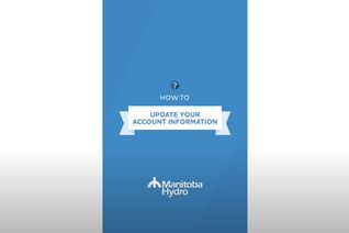 Thumbnail for video: “Use our app to update your account information”.