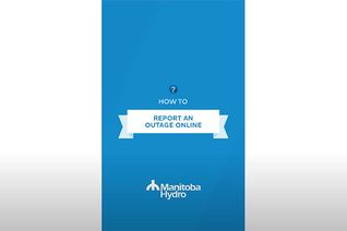 Thumbnail for video: “Use our app to report an outage online”.