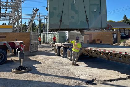 How to haul a building out of a substation
