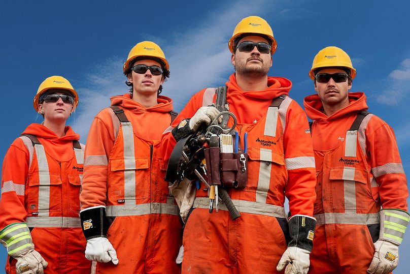 Power line technicians