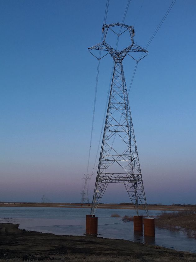 Hydro tower along Manitoba–Minnesota Transmission line.