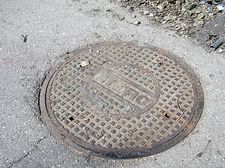 Underground chamber cover.