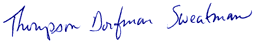 Signature de Thompson Dorfman Sweatman