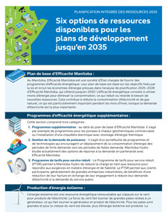 six options de ressources